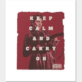 keep calm and carry on board eiza gonzalez Posters and Art